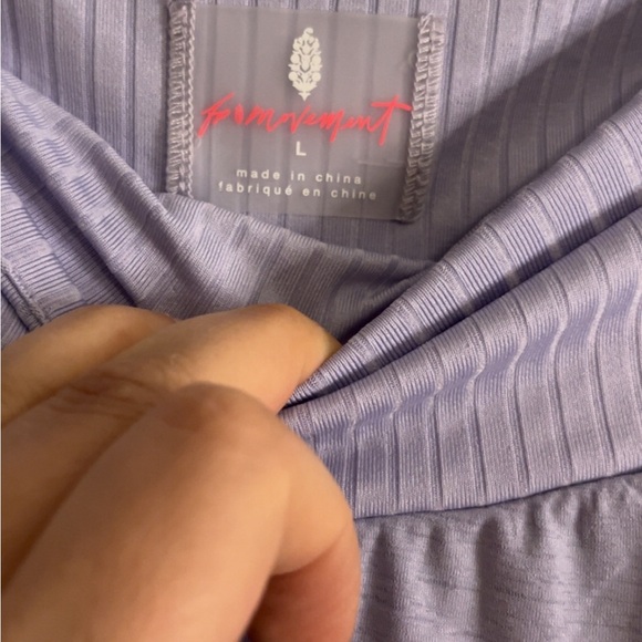 Free people smock jam joggers lavender size large NWT - Picture 3 of 6